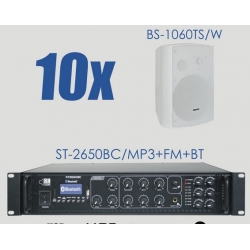 Zestaw ST-2650BC/MP3+FM+BT + 10x BS-1060TS/W